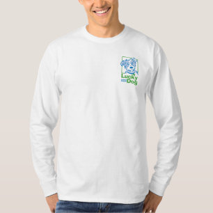 T-shirt longo da Capa do cão afortunado dos homen