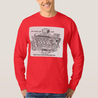 T-SHIRT LONGO DA CAPA DO CLUBE DE SLANT-SIX