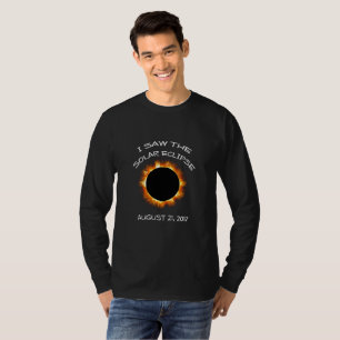 T-shirt longo da Capa do eclipse 2017