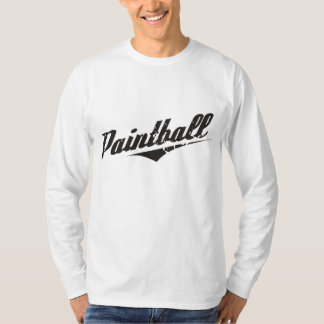 T-shirt longo da Capa do Paintball do vintage