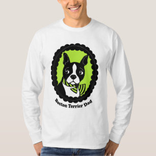 T-shirt longo da Capa dos homens do pai de Boston