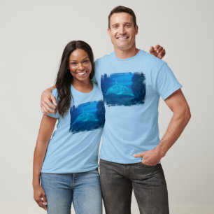 T-shirt longo da Capa dos homens subaquáticos do