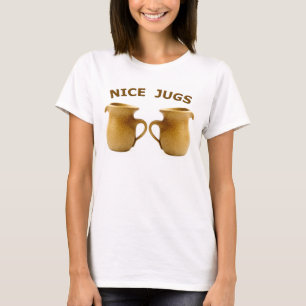 T-shirt longo da Capa dos jarros agradáveis