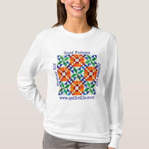 T-shirt longo da luva das mulheres