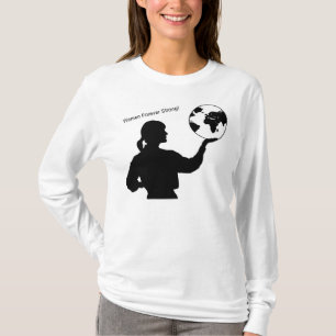 T-shirt longo da luva das senhoras