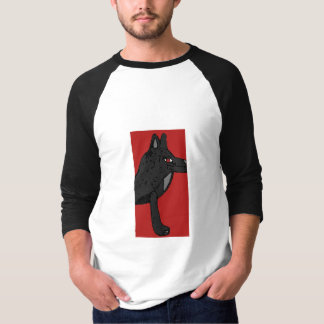 T-shirt longo da luva dos homens com design do