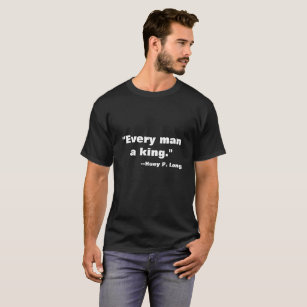 T-shirt longo de Huey "cada homem um rei "