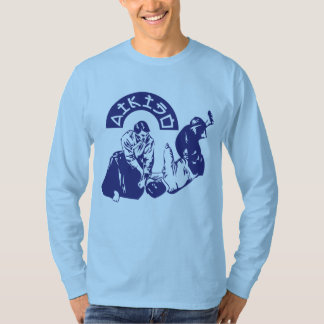 T-shirt longo do Aikido da Capa