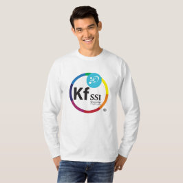 T-shirt longo do algodão da Capa dos homens com