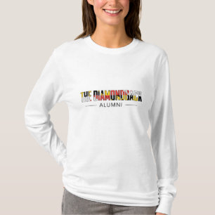 T-shirt longo do Sleet das mulheres com logotipo