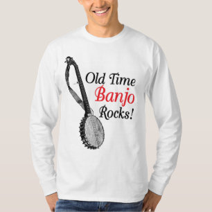 T-shirt longo leve da luva dos homens idosos do