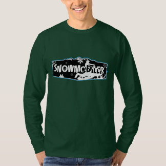 T-shirt longo Nano da Capa de Snowmobiler Hanes