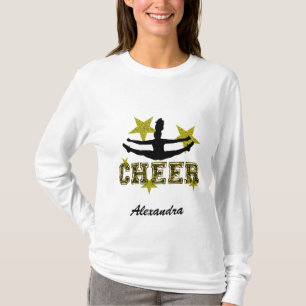T-shirt longo personalizado cheerleader da Capa