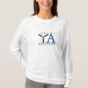 T-shirt Longo-sleeved aviação de Yale