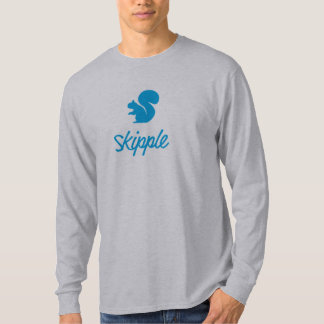 T-shirt Longo-Sleeved Skipple cinzento