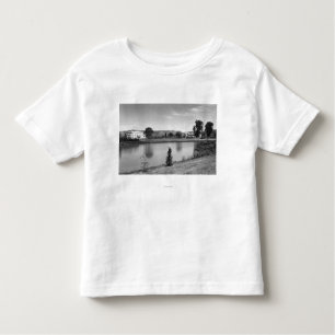 T-shirt Longview, fotografia de Sacajawea do lago view da
