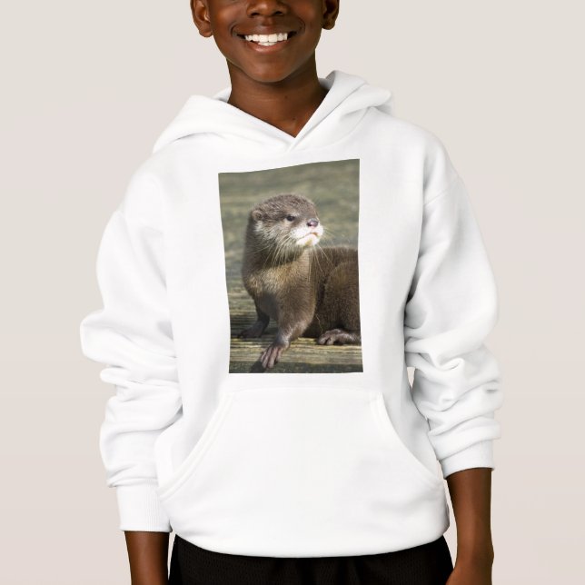 T-shirt Lontra bonito do bebê (Frente)