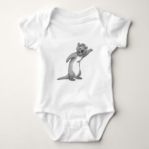 T-shirt Lontra esboçado