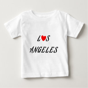 T-shirt Los Angeles coração vermelho