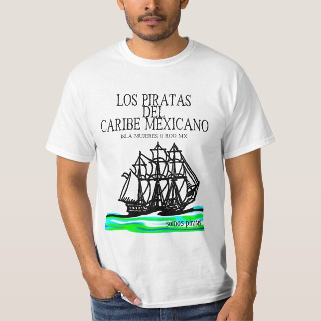 T-shirt Los Piratas del Caribe Mexicano 2012 #1 (Frente)