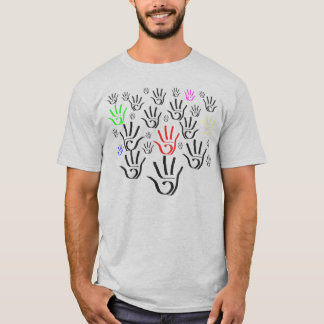 T-shirt Lotes das mãos