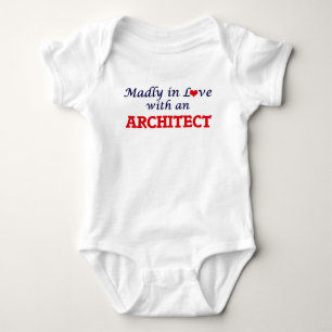 T-shirt Louca no amor com um arquiteto