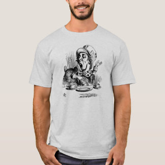 T-shirt louco da cor da cinza do Hatter