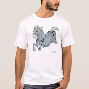 T-shirt louco do cavalo dos desenhos animados