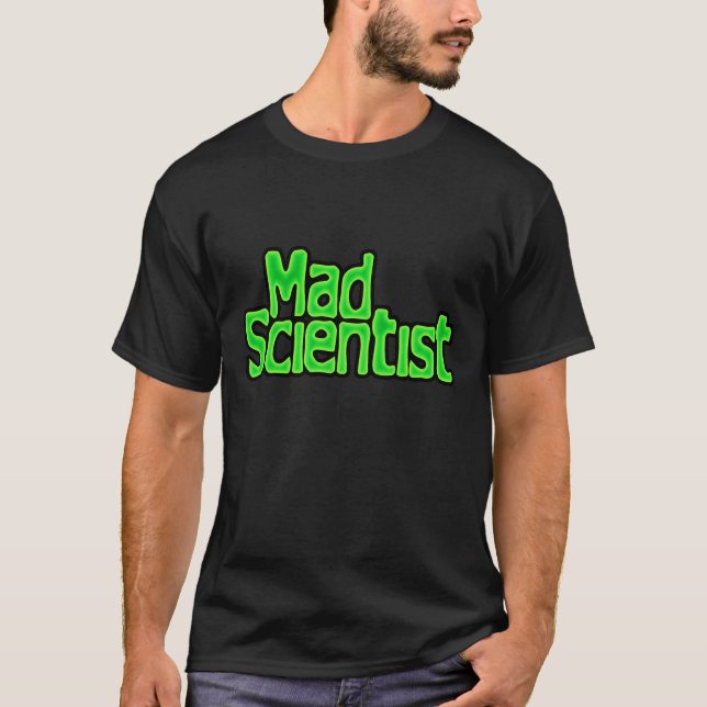 T-shirt louco do cientista (Frente)