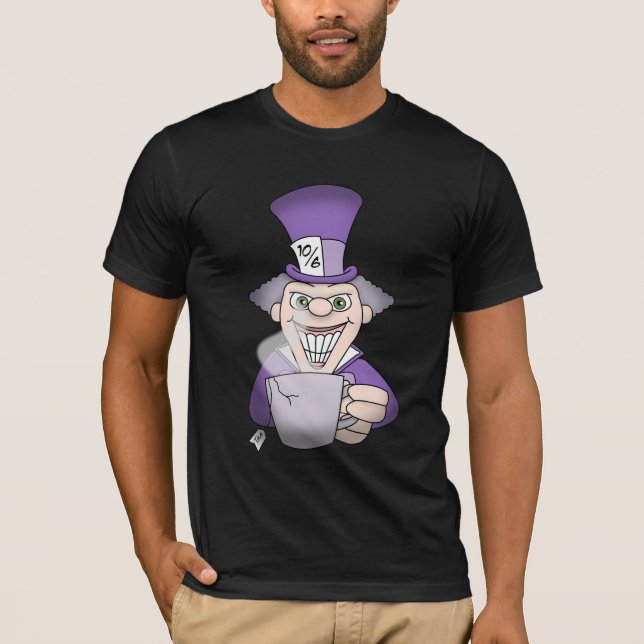 T-shirt louco do Hatter (Frente)