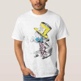 T-shirt louco são do tea party do Hatter