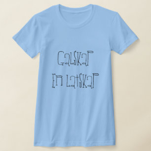 T-shirt loucura é preguiça, em azul norueguês