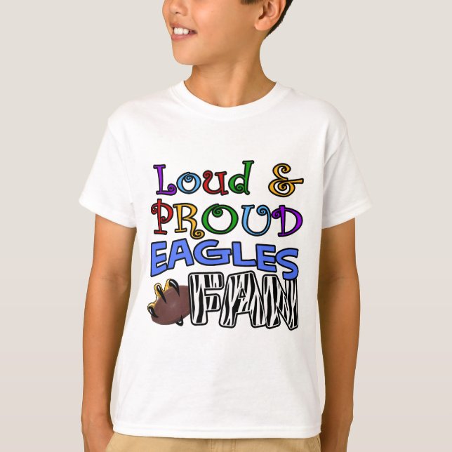 T-shirt Loud Eagle Fan Zebra (Frente)