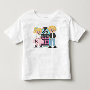 T-shirt louro do salto da peúga dos miúdos