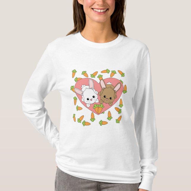 T-shirt Love Bunnies (Frente)