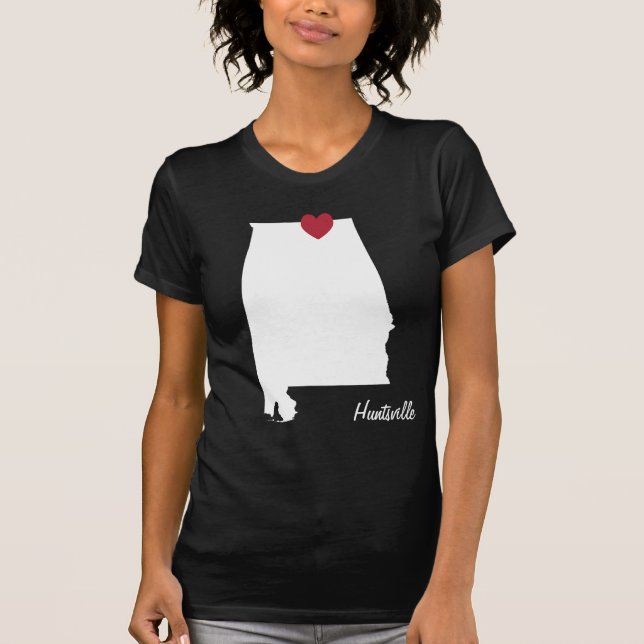 T-shirt Love Huntsville Alabama Shirt (Frente)