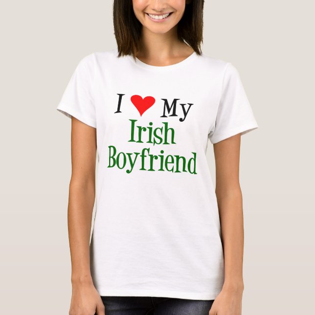 T-shirt Love Irish Namorado (Frente)