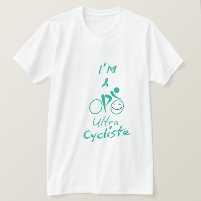 T-shirt Love of Cycling: Custom Camisetas for Ride (Frente do Design)