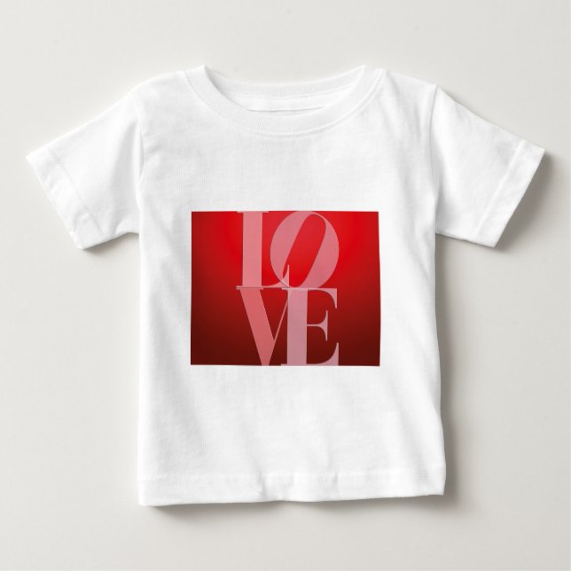 T-shirt Love Romance Red Pink (Frente)