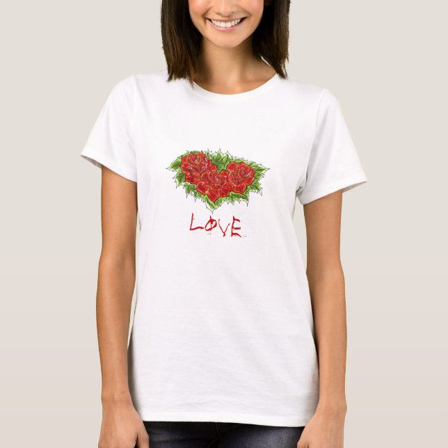 T-shirt Love Rosa Tank (Frente)