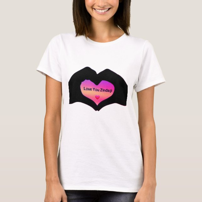 : T-shirt "Love You Zindagi" (Frente)
