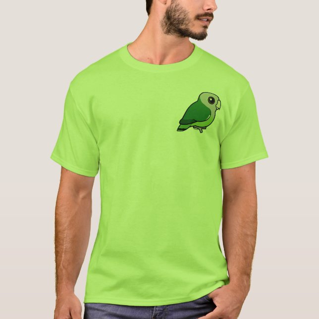 T-shirt Lovebird Cinza-dirigido (Frente)
