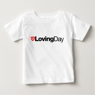 T-shirt Loving do bebê do dia