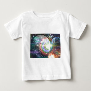 T-shirt lua arco-íris
