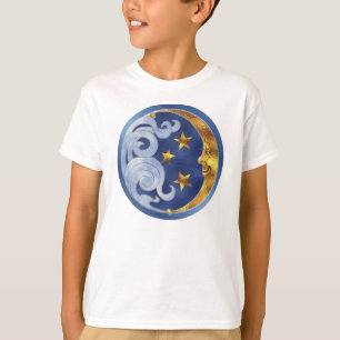 T-shirt Lua Celestial e Estrelas