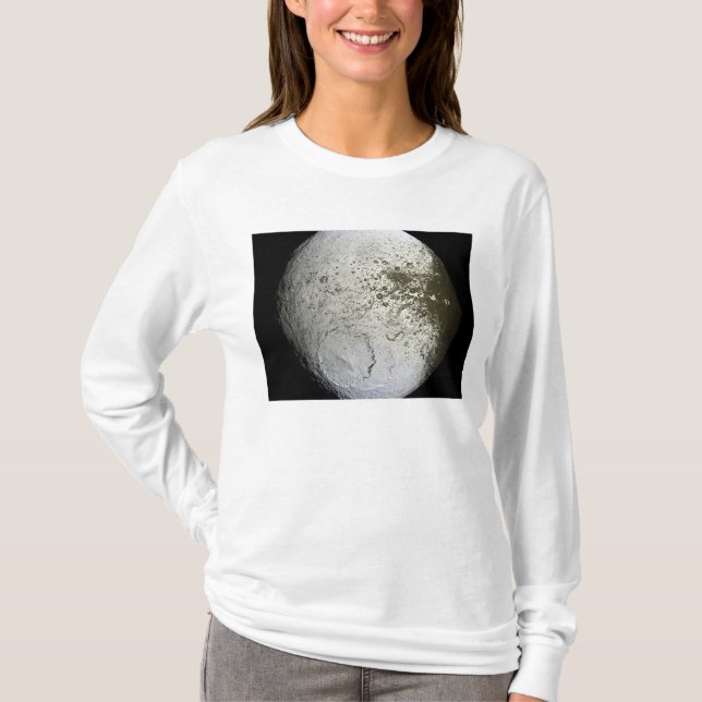 T-shirt Lua de Saturno Iapetus 2 (Frente)