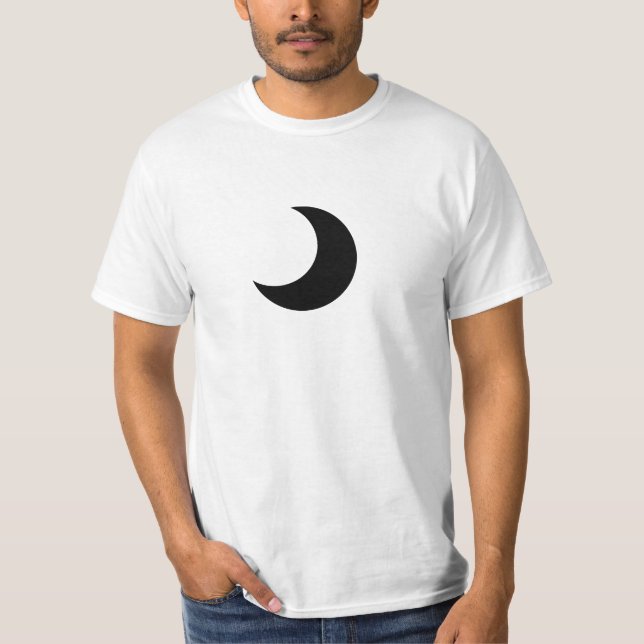 T-shirt lua preta (Frente)