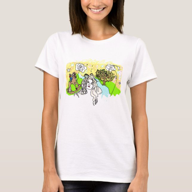 T-shirt Lucy no céu com diamantes (Frente)