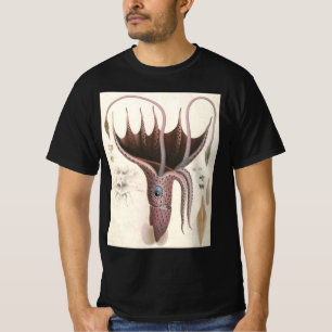 T-shirt Lula Guarda-Chuva, Animais Marinhos Antigos