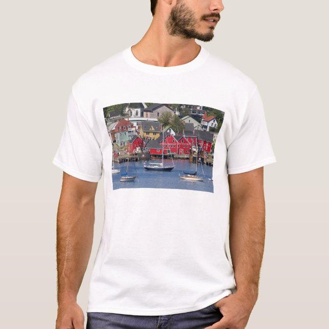 T-shirt Lunenberg, Nova Escócia, Canadá. 3 (Frente)